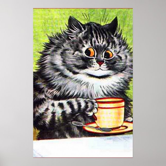 LOUIS WAIN COFFEE CAT BIG POSTER (Front)
