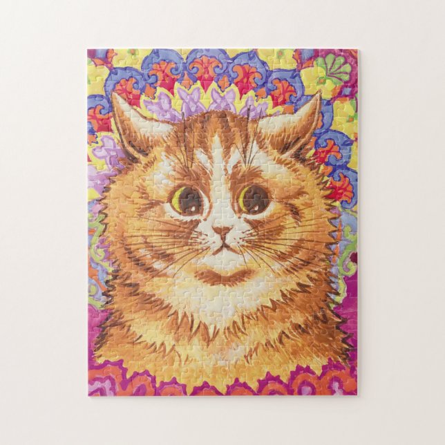 Louis Wain Colourful Cat Jigsaw Puzzle (Vertical)