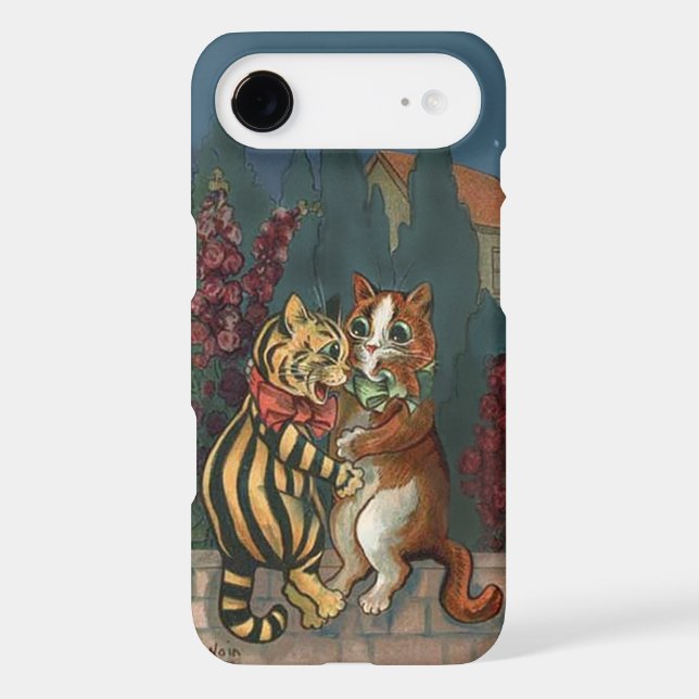 Louis Wain - Cute Cats in Love iphone4 case (Back)