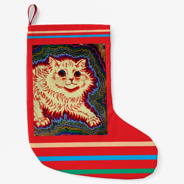 Louis Wain, Electric Cat Small Christmas Stocking (Front)