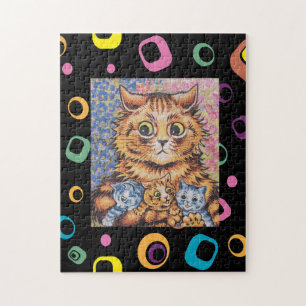 LOUIS WAIN MOM CAT WITH KITTENS PUZZLE