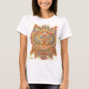Louis Wain Psychedelic Cat Colourful T-Shirt