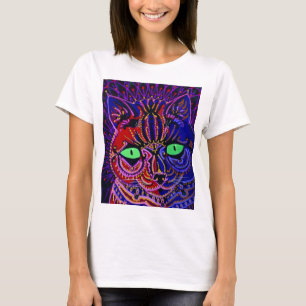 Louis Wain Psychedelic Cat T-Shirt