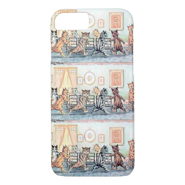 Louis Wain's Cat Musical Chairs iPhone 7 Case (Back)
