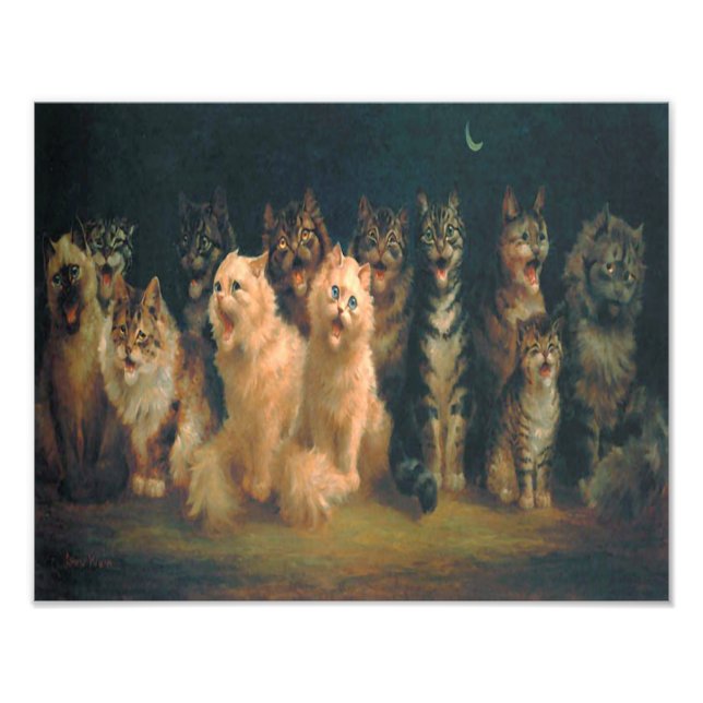 Louis William Wain "Cat Chorus" Photo Print (Front)