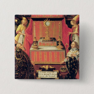 Louis XIII Anne of Austria Infanta of Spain 15 Cm Square Badge
