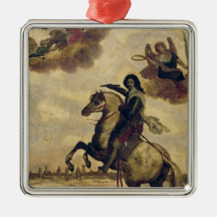 Louis XIII  at the Siege of La Rochelle Metal Tree Decoration