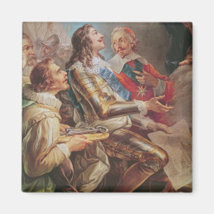 Louis XIII dedicating the Church of Notre-Dame Magnet