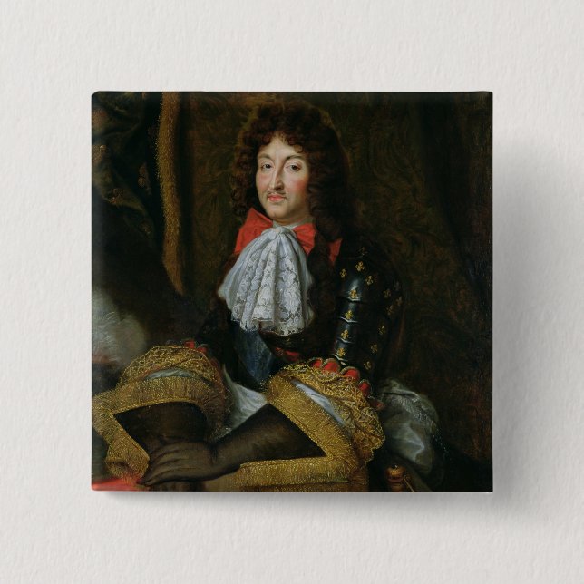 Louis XIV 15 Cm Square Badge (Front)