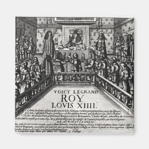 Louis XIV administering justice Magnet