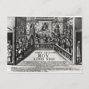 Louis XIV administering justice Postcard