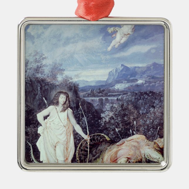 Louis XIV  as Apollo, Slayer of Python Metal Tree Decoration (Front)