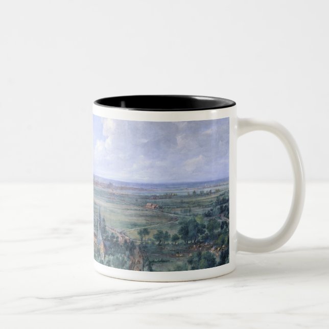 Louis XIV  at the Siege of Lille facing the Two-Tone Coffee Mug (Right)