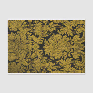 Louis XIV Golden Damask Tissue Paper