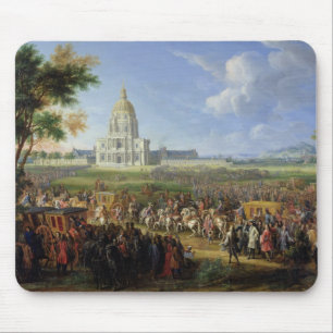 Louis XIV his Entourage Visiting Les Invalides Mouse Pad