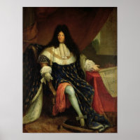 Louis XIV Holding a Plan of the Maison Royale