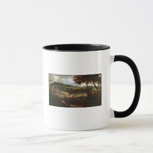 Louis XIV  Hunting at Marly with a View Mug
