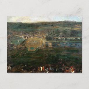 Louis XIV  hunting near chateau of Fontainebleau Postcard