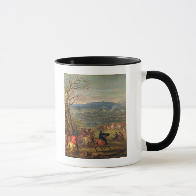 Louis XIV  in Battle near Mount Cassel Mug (Right)