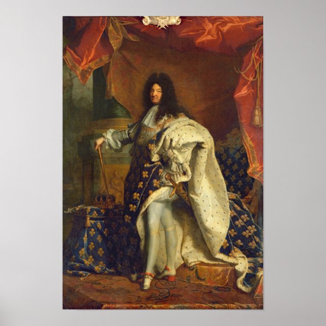 Louis XIV in Royal Costume, 1701 Poster (Front)