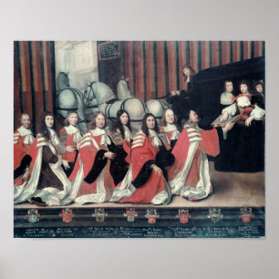 Louis XIV received by the sheriffs in Toulouse Poster