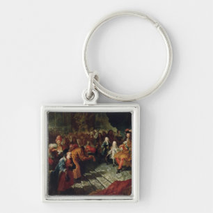 Louis XIV  receiving the Persian Ambassador Key Ring