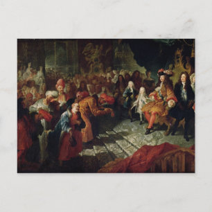 Louis XIV  receiving the Persian Ambassador Postcard