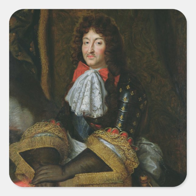 Louis XIV Square Sticker (Front)
