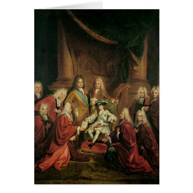 Louis XV  Granting Patents of Nobility (Front)