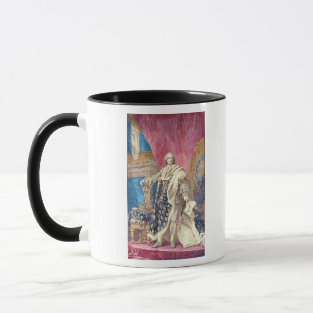 Louis XV  in Coronation Robes Mug (Left)