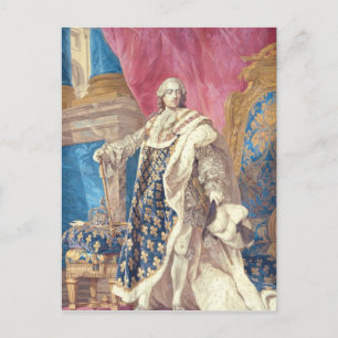 Louis XV in Coronation Robes Postcard