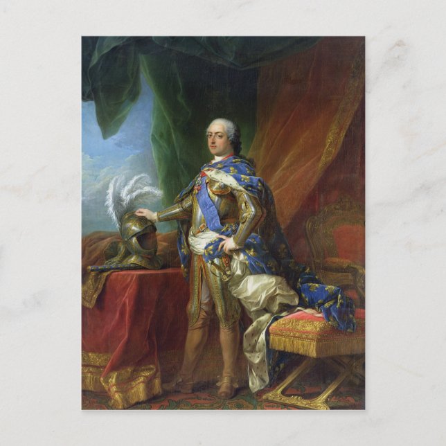 Louis XV  King of France & Navarre, 1750 Postcard (Front)