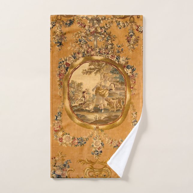 Louis XV Petite Fille Floral  Bath Towel Set (Hand Towel)