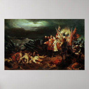 Louis XV Visiting the Field of Battle Poster