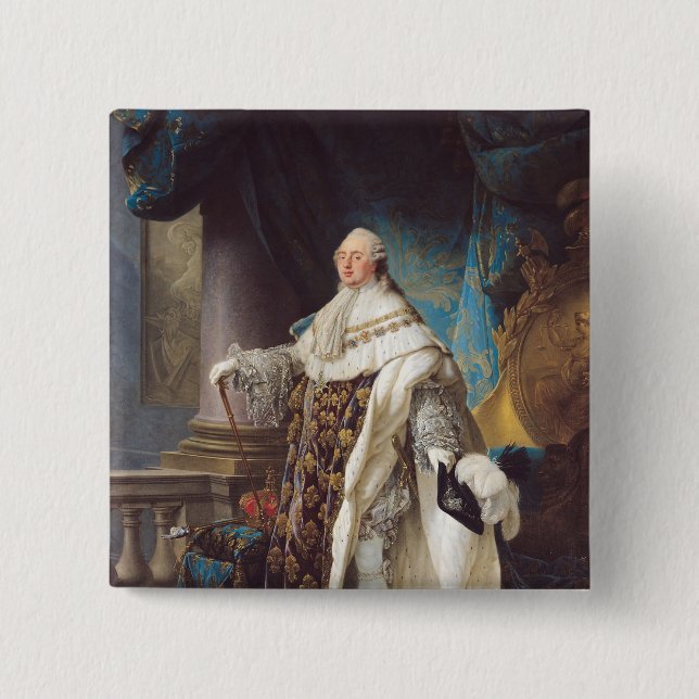 Louis XVI 15 Cm Square Badge (Front)