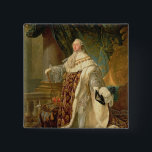 Louis XVI (1754-93) (oil on canvas) 15 Cm Square Badge<br><div class="desc">Image:38772  Louis XVI (1754-93) (oil on canvas). Callet,  Antoine Francois (1741-1823). Prado,  Madrid,  Spain.  Art,  Fine Art.</div>