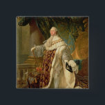 Louis XVI (1754-93) (oil on canvas) 15 Cm Square Badge<br><div class="desc">Image:38772  Louis XVI (1754-93) (oil on canvas). Callet,  Antoine Francois (1741-1823). Prado,  Madrid,  Spain.  Art,  Fine Art.</div>