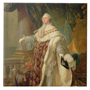 Louis XVI (1754-93) (oil on canvas) Ceramic Tile