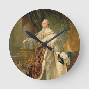 Louis XVI (1754-93) (oil on canvas) Round Clock