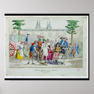 Louis XVI and his family taken to the Temple Poster