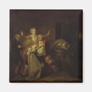 Louis XVI  Bidding Farewell to his Family Magnet