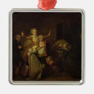 Louis XVI  Bidding Farewell to his Family Metal Tree Decoration