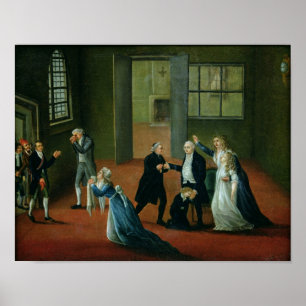 Louis XVI Bidding Farewell to his Family Poster