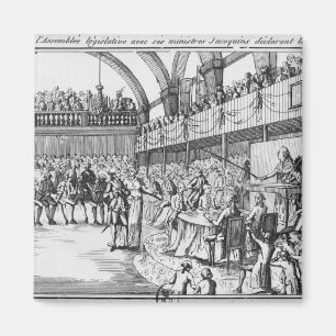 Louis XVI  declaring war on the 20th April 1792 Magnet