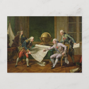 Louis XVI  Giving Instructions to La Perouse Postcard