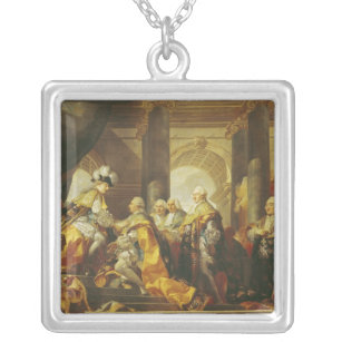 Louis XVI  King of France Silver Plated Necklace