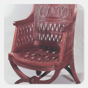 Louis XVI style armchair Square Sticker