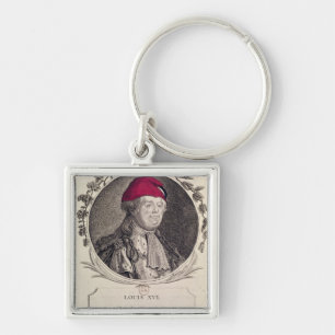 Louis XVI wearing a phrygian bonnet Key Ring