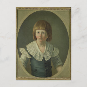 Louis XVII  aged 8, at the Temple, 1793 Postcard