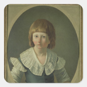 Louis XVII  aged 8, at the Temple, 1793 Square Sticker